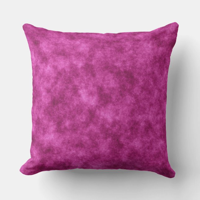 MAGENTA CLOUDS organic Throw Cushion (Front)