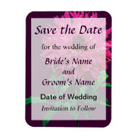 Magenta Dahlia Elsie Huston Save the Date