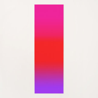 Magenta Deep Pink Red Purple Ombre Chic Yoga Mat