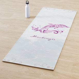 Magenta Dolphin Personalised Yoga Mat