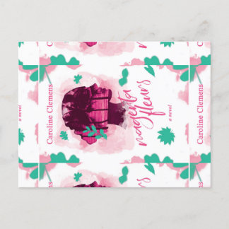 Magenta Fleurs Novel Postcard