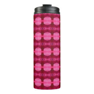 Magenta Flower Eleven Thermal Tumbler