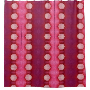 Magenta Flower Ikat 5 Shower Curtain