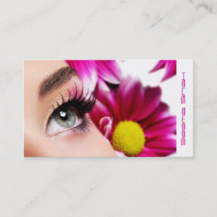 Magenta Flower Makeup Artist cosmetics Business Card