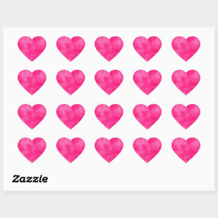 Magenta Heart Sticker