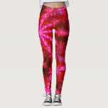 Magenta Hot Pink Psychedelic Mandelbrot Fractal Leggings<br><div class="desc">These leggings feature a bold and far out psychedelic starburst pattern based on the Mandelbrot fractal set. A fractal is a pattern that repeats forever,  based on a mathematical equation or set of equations. This fractal includes shades of magenta,  and hot pink.</div>