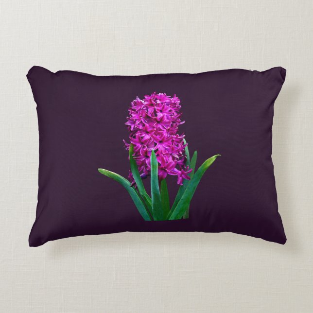 Magenta Hyacinth Decorative Cushion (Front)