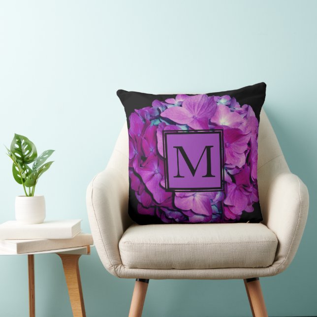 Magenta Hydrangea Cushion (Chair)