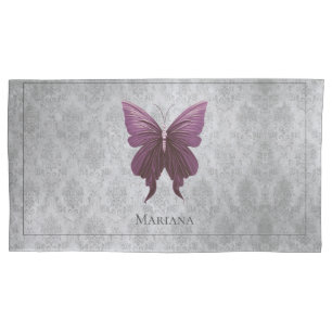 Magenta Jewelled Butterfly Pillowcase
