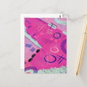 Magenta Joy Postcard