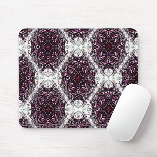 Magenta Lace.... Mouse Mat (With Mouse)