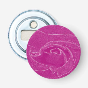 Magenta lace rose bottle opener