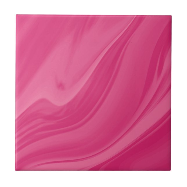 Magenta Liquid Marble Background Tile (Front)