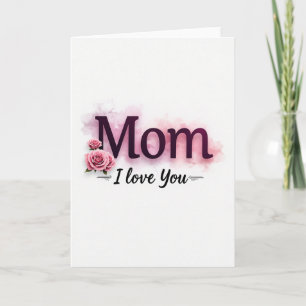 Magenta Love You Mothers Day Card