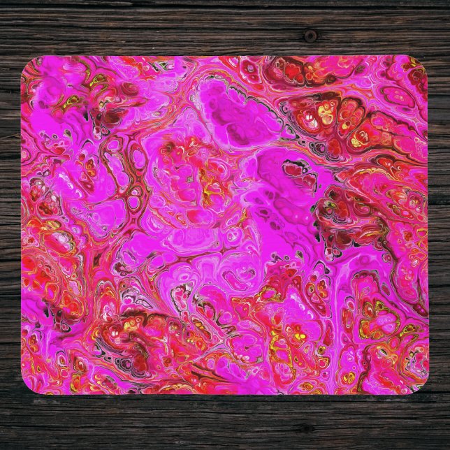 Magenta Marble Swirl Mouse Pad (Creator Uploaded)