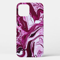 Magenta Marble Texture: Abstract Fluid Art