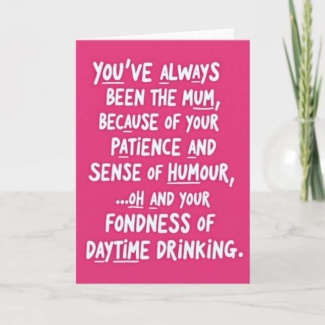 Magenta Mothers Wit Card (Front)
