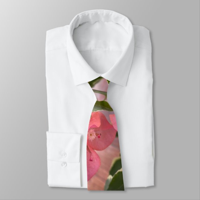 magenta orange romance bougainvillea paperflower tie (Tied)