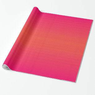 Magenta Orange Wrapping Paper