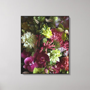 Magenta Orchid Botanical Art Canvas Print