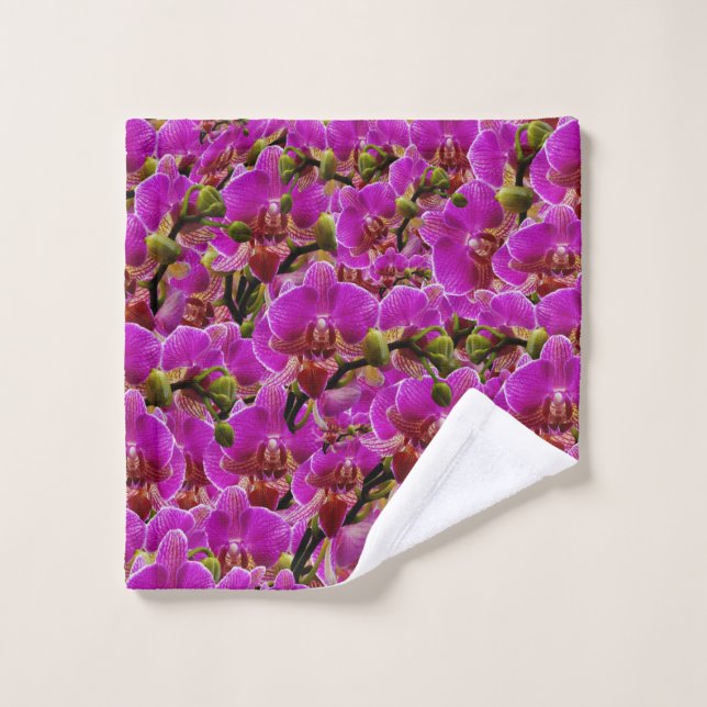 Magenta Orchid Display, Washcloth Wash Cloth (Wash Cloth)