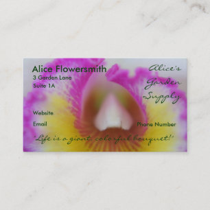 Magenta Orchids business cards