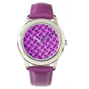 Magenta Patterned Watch