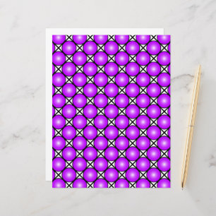 Magenta Pink Dots Black White Lattice Pattern