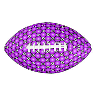 Magenta Pink Dots Black White Lattice Pattern American Football