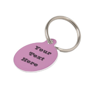 Magenta Pink Spring Season Solid Colour Pet Tag