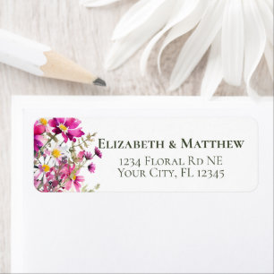 Magenta Pink Wildflowers Colourful Garden Flowers