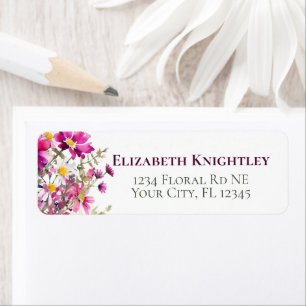 Magenta Pink Wildflowers Colourful Garden Flowers