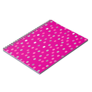 Magenta Polka Dots Notebook