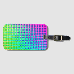 Magenta Purple Blue Green Yellow Pink Luggage Tag