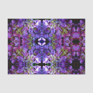 Magenta Purple blue yellow Hydrangeas flowers Tissue Paper