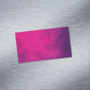 Magenta Purple Business Card Magnet – Customisable