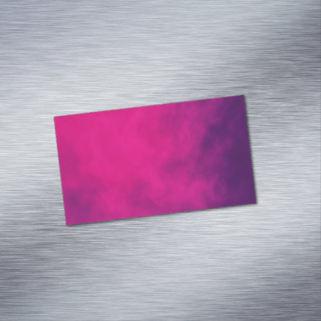 Magenta Purple Business Card Magnet – Customisable (In Situ)