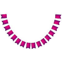 Magenta Purple Party Bunting Banner – Customisable