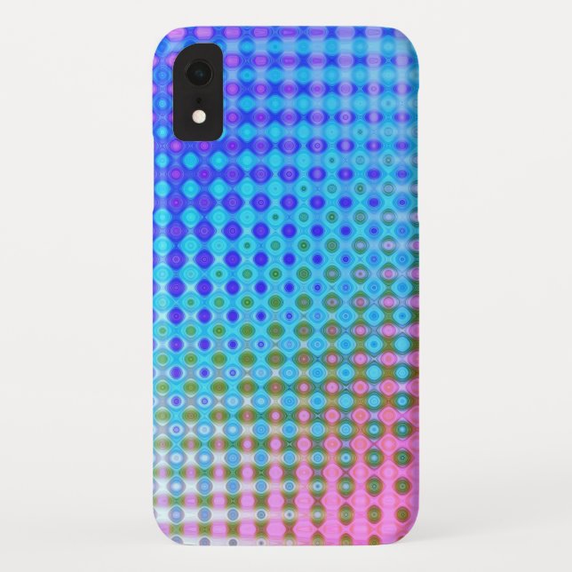 Magenta Purple Pink Blue Pattern Case-Mate iPhone Case (Back)
