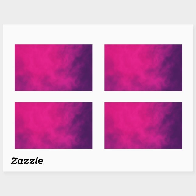 Magenta Purple Smoke Sticker – Customisable (Sheet)