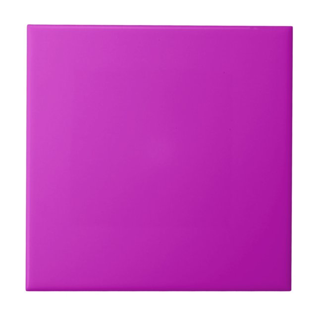 Magenta Purple Solid Colour Tile (Front)