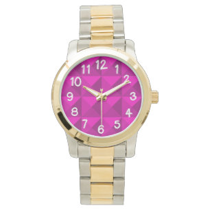 Magenta Pyramids Watch