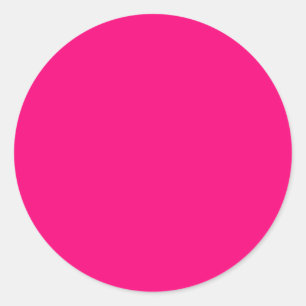Magenta Red-Purple Colour Only Visual Identifiers Classic Round Sticker