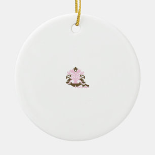 Magenta-Red, Yellowish Orange  decorative Ceramic Tree Decoration