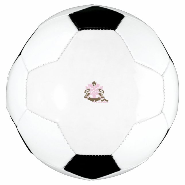 Magenta-Red, Yellowish Orange  decorative Football (Front)