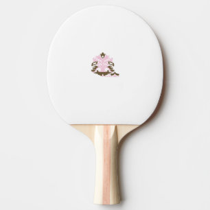 Magenta-Red, Yellowish Orange decorative Ping Pong Paddle