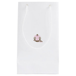 Magenta-Red, Yellowish Orange decorative Small Gift Bag