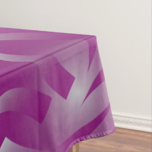 Magenta ribbons tablecloth