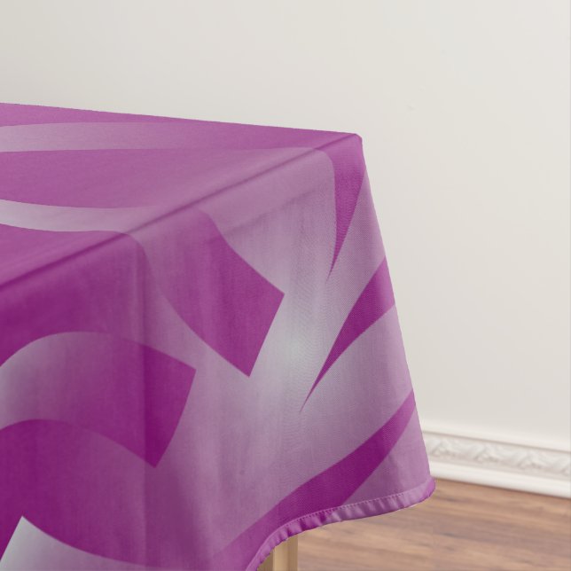 Magenta ribbons tablecloth (In Situ)