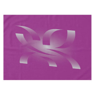 Magenta ribbons tablecloth